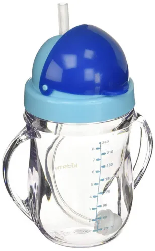 Kidsme - Tritan Training Cup with Weighted Straw - Aquamarine