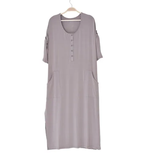 Kyte Baby Women's Lounge Dress in Mushroom - Mushroom  M