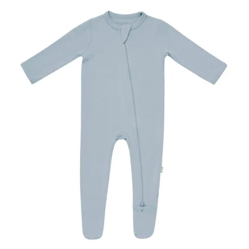 Kyte Baby Zippered Footie in Fog - Fog  12-18 months