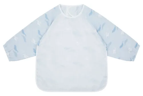 Nest Designs Bamboo Long Sleeve Bib Cover - Beluga Boogie 3T-6T