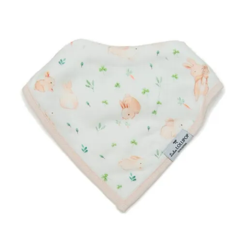 Loulou Lollipop Bandana Bib Set - Bunny Meadow