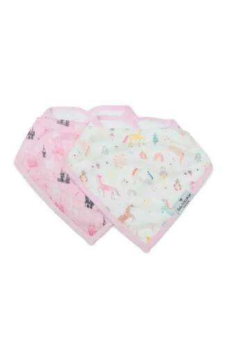 Loulou Lollipop Bandana Bib Set - Unicorn Dream