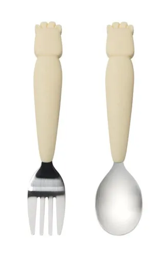 Loulou Lollipop Kids Spoon and Fork Set - Born To Be Wild - Giraffe