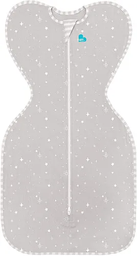 Love To Dream Swaddle UP Lite Gray Stars - Medium 0.2 Tog