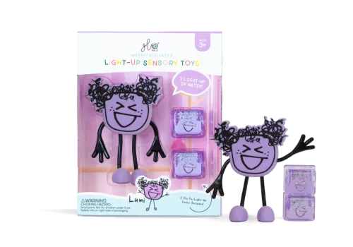 Glo Pals Light-Up Sensory Bath Toys Character - Lumi 3+