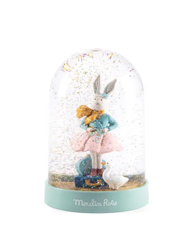 Moulin Roty Snow Globe with Rabbit - La Petite Ecole De Danse