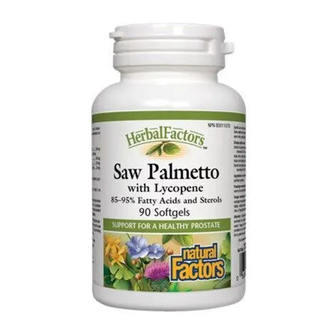 Natural Factors Saw Palmetto with Lycopene 90 Softgels