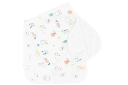 Nest Design Burp 'n Bib (2 Pack) - Moo Cow