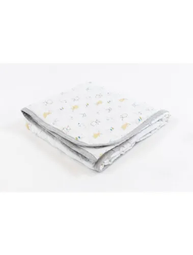 Nest Design Quilted Bamboo Cozy Blanket (Crib) - Pompom 110x140cm