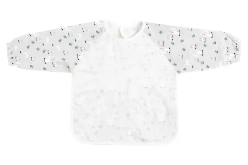 Nest Designs Bamboo Long Sleeve Bib Cover - Down The Rabbit Hole 3T-4T