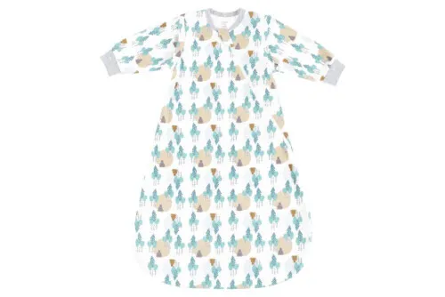 Nest Designs Organic Cotton Long Sleeve Sleep Bag - Where's The Bear 1.0Tog 6M+