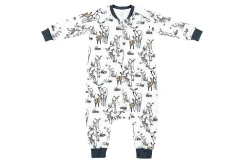 Nest Designs Organic Cotton Long Sleeve Sleep Suit - Mama Deerest  1.0Tog 6M-18M