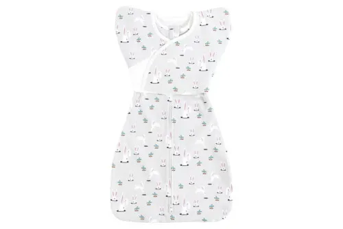 Nest Designs Organic Cotton Startle Stop Sleep Bag Set 0.5 TOG - Down The Rabbit Hole - 0-3M