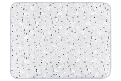 Nest Designs Organic Cotton Waterproof Change Pad (Small) - Rabbits