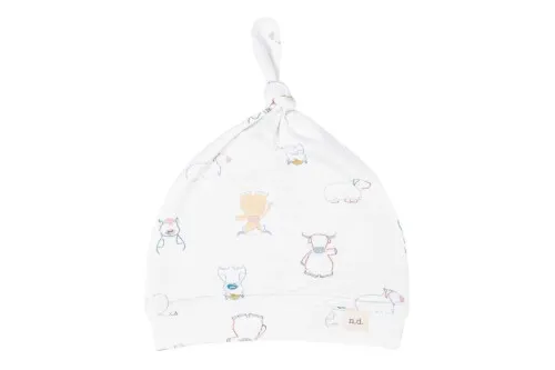 Nest Designs Organic Jersey Knotted Baby Beanie - Ox-Standing!