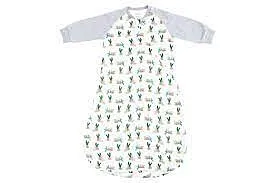 Nest Designs Raglan Bamboo Long Sleeve Sleep - Lazy Rabbits 2.5Tog 18M+