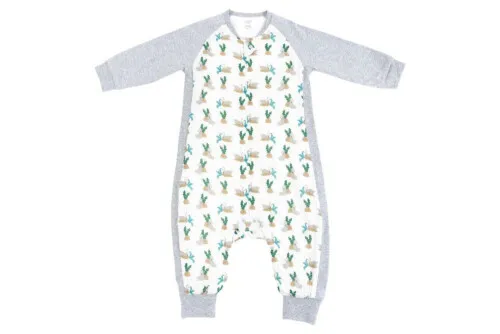 Nest Designs Raglan Bamboo Long Sleeve Sleep Suit - Lazy Rabbits 2.5Tog 18M-2.5T