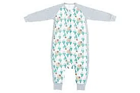 Nest Designs Raglan Bamboo Long Sleeve Sleep Suit - Where's The Bear 2.5Tog 6M-18M