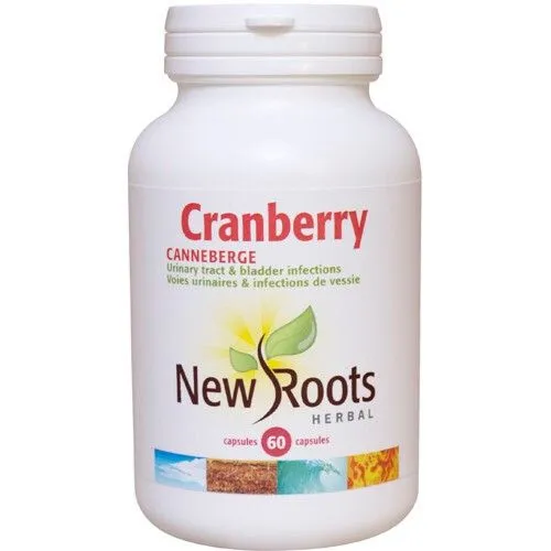 New Roots Cranberry 600mg  60Veg Capsules @