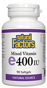 Natural Factors Vitamin E 400IU Mix Toco 90Sgels