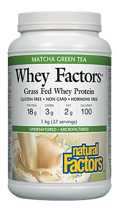 Natural Factors Whey Factor Matcha Green Tea 1kg