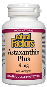 Natural Factors Astaxanthin 4mg Plus 60 softgels