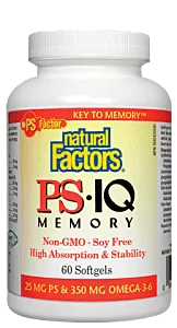 Natural Factors PS-IQ Memory 60 Softgels