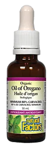 Natural Factors Organic Oil of Oregano 30ml