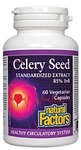 Natural Factors Celery Seed Extract 60  Capsules @
