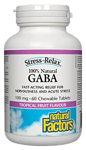 Natural Factors GABA 100mg 60 Chewables
