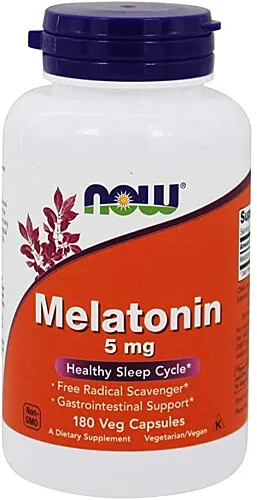 NOW Foods Melatonin 5mg 180 Capsules