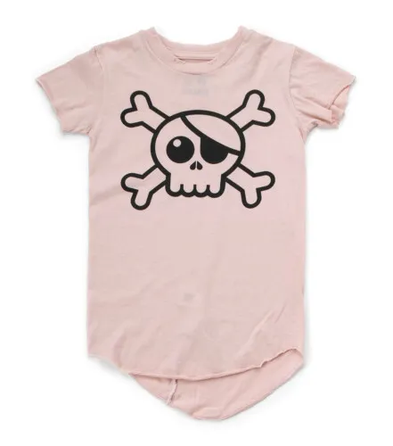 Nununu Raw Skull T-shirt - Powder Pink
