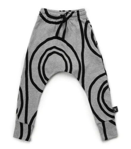 Nununu Circle Baggy Pants - Heather Grey