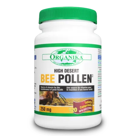 Organika Bee Pollen 250mg 120 Tablets