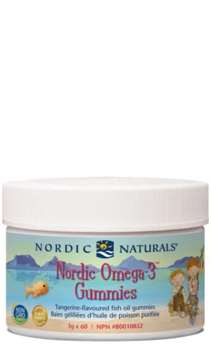 Nordic Naturals Omega-3 Gummies 3g x 60Omega 3 Gummies Tangerine,60's