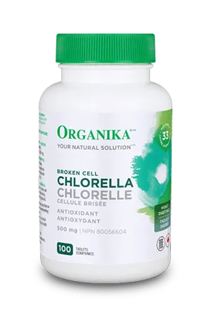 Organika Chlorella 500mg 100 Tablets