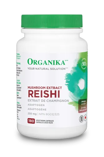 Organika Reishi Mushroom  250mg 180 Capsules @