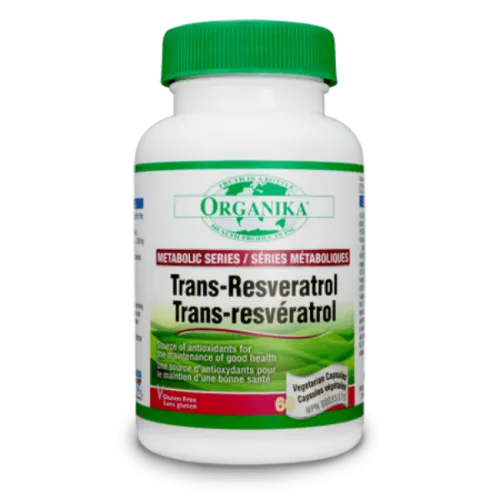 Organika Trans-Resveratrol 200mg 60Vcapules
