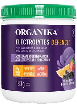 Organika Electrolytes Defence with Elderberry & Echinacea 180g - Citrus Berry @