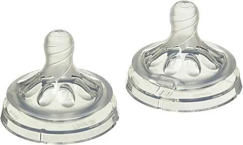Philips AVENT Anti-colic Baby Bottle Slow Flow Nipple 2-Pack 1m+