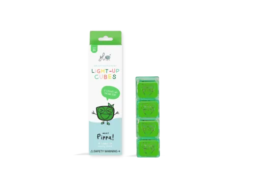 Glo Pals Light-Up Bath Cubes - Pippa (4 pack) 3+
