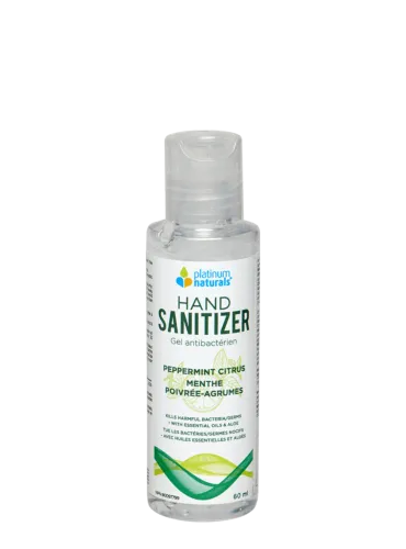 Platinum Naturals hand sanitizer - Peppermint Citrus 60ml