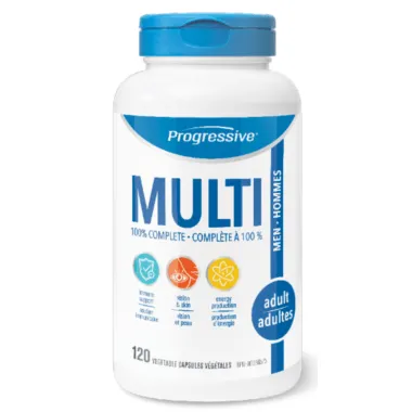 Progressive MultiVitamins for Adult Men 120 Capsules @