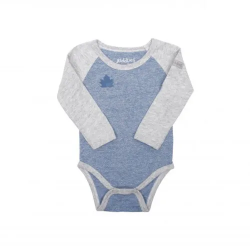 Juddlies - Organic Raglan - L/S Body Tee - Denim Blue