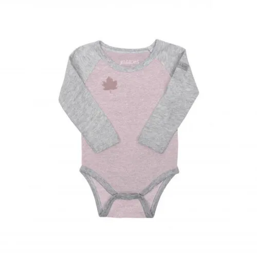 Juddlies - Organic Raglan - L/S Body Tee - Dogwood Pink