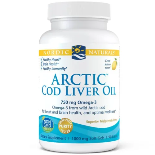 Nordic Arctic Cod Liver Oil 1000mg 90Sgels