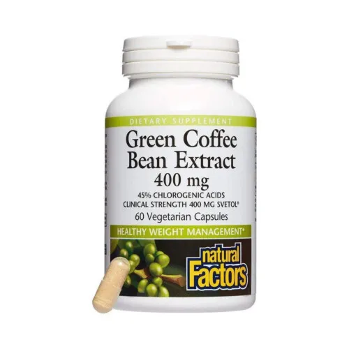 Natural Factors Green Coffee Bean Extract 400mg 60Vcaps