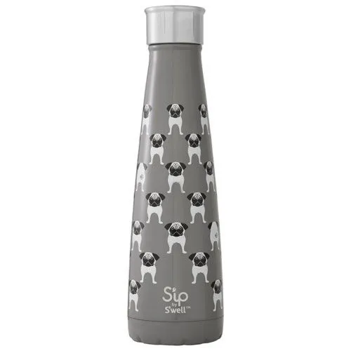 S'ip by S'well Water Bottle Pug Life 450ml 15oz