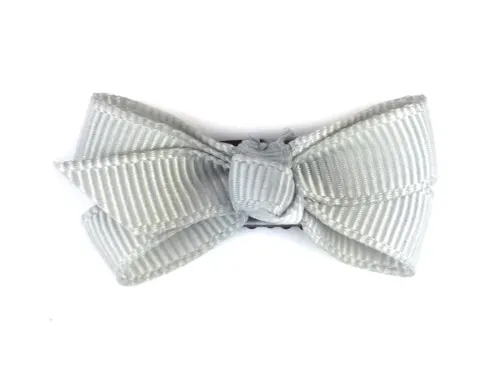 Baby Wisp d - Mini Latch Wisp Clip Chelsea Boutique Bow Light Grey