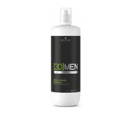 Schwarzkopf 3D MEN Hair & Body Shampoo 1000ml